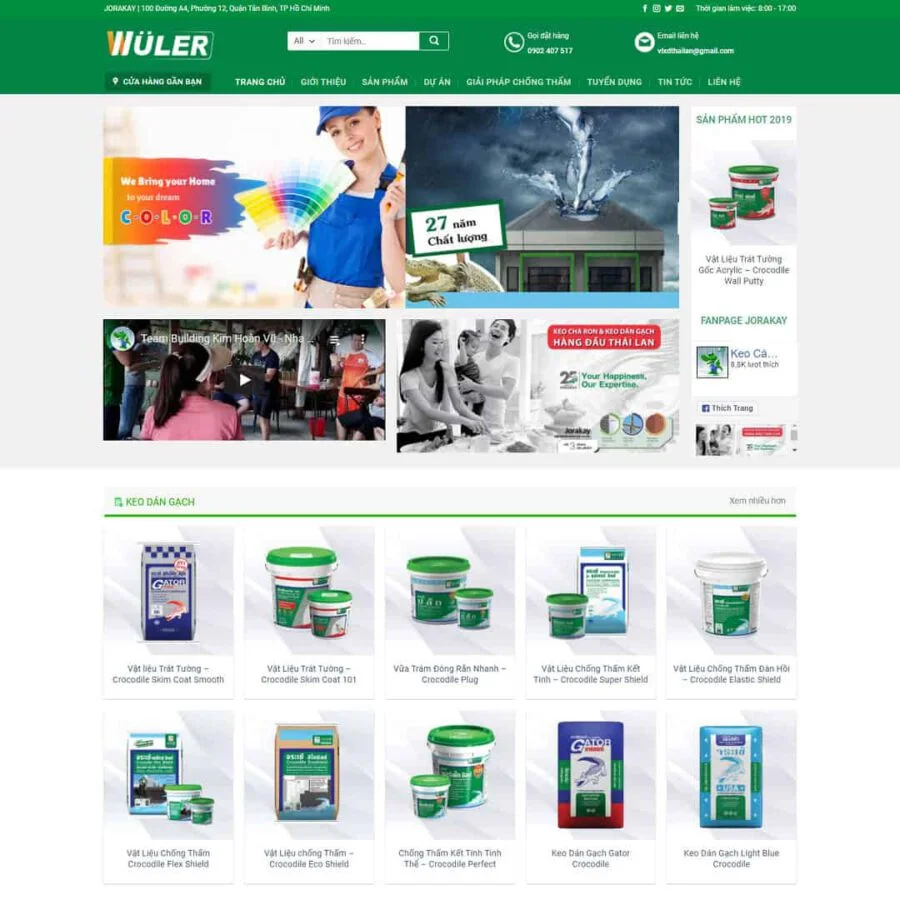 Theme WordPress cửa hàng bán sơn, bột sơn giá rẻ Theme WordPress cửa hàng bán sơn, bột sơn giá rẻ