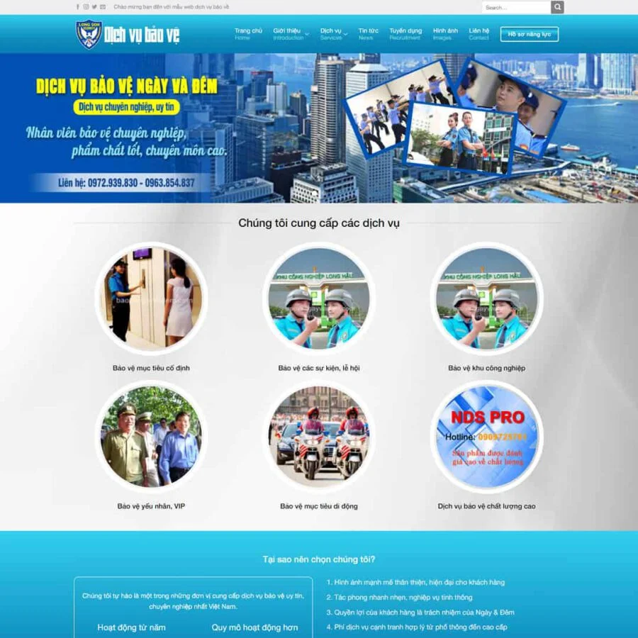 Theme WordPress công ty, dịch vụ bảo vệ giá rẻ Theme WordPress công ty, dịch vụ bảo vệ giá rẻ