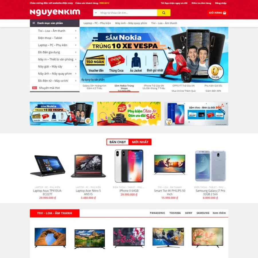 Theme WordPress điện máy 04 giá rẻ Theme WordPress điện máy 04 giá rẻ