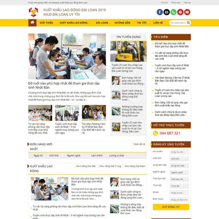 Theme WordPress công ty xuất khẩu lao động 04 giá rẻ Theme WordPress công ty xuất khẩu lao động 04 giá rẻ