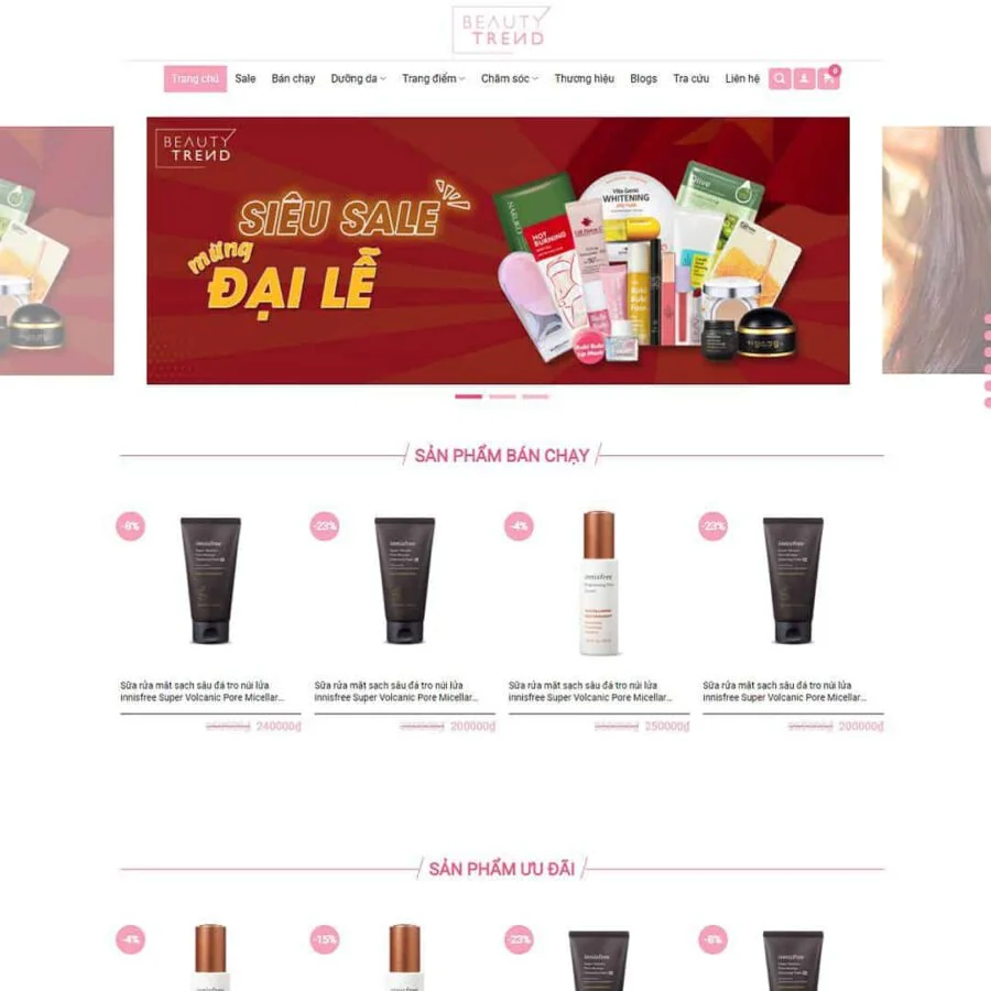 Theme WordPress Shop bán mỹ phẩm giá rẻ Theme WordPress Shop bán mỹ phẩm giá rẻ