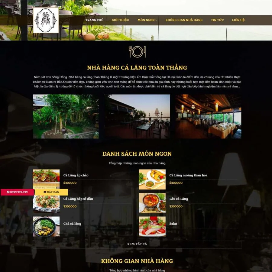 Theme WordPress nhà hàng 02 giá rẻ Theme WordPress nhà hàng 02 giá rẻ