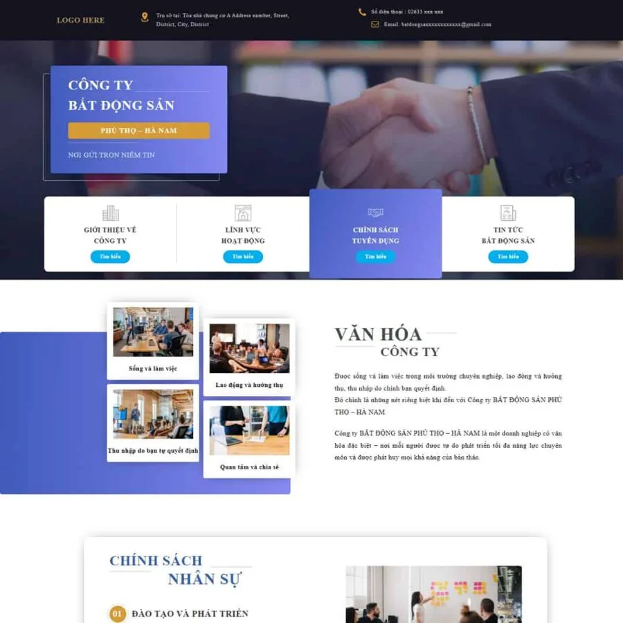 Theme WordPress Landing page tuyển dụng giá rẻ Theme WordPress Landing page tuyển dụng giá rẻ
