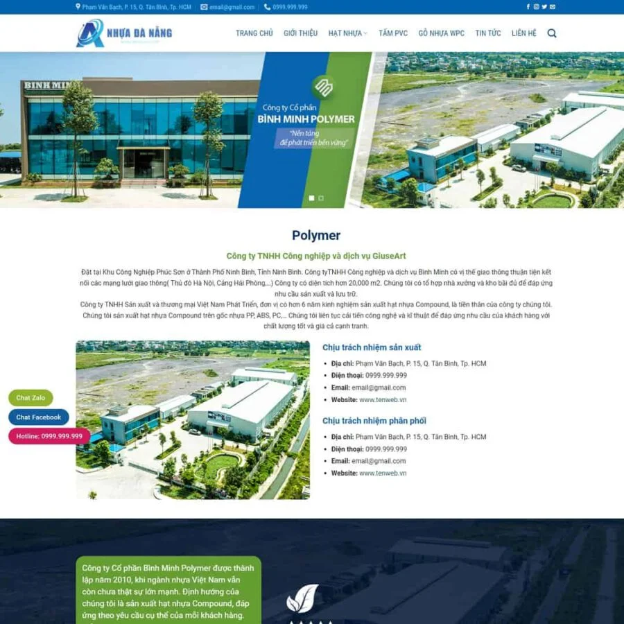Theme WordPress giới thiệu công ty sản xuất hạt nhựa giá rẻ Theme WordPress giới thiệu công ty sản xuất hạt nhựa giá rẻ