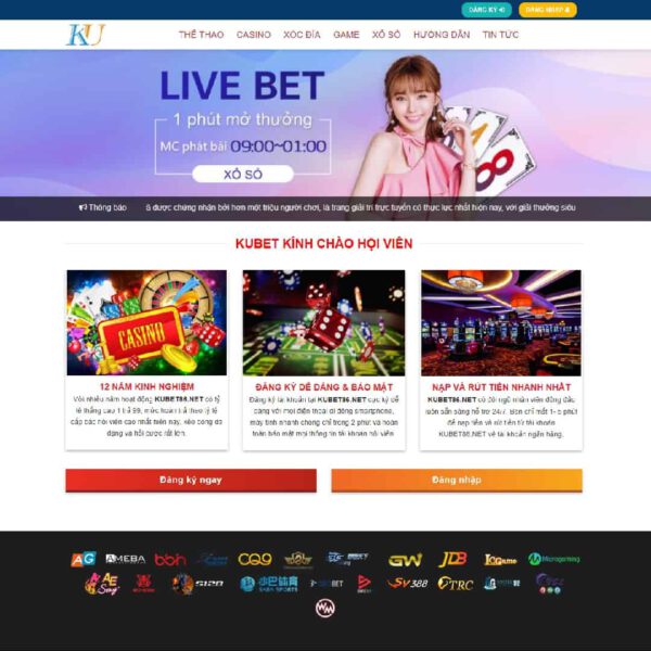 Theme WordPress Kubet, Casino, Poker 03