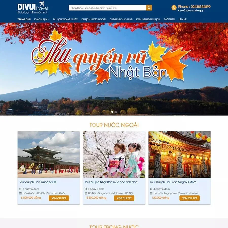 Theme wordpress du lịch 03 giá rẻ Theme wordpress du lịch 03 giá rẻ