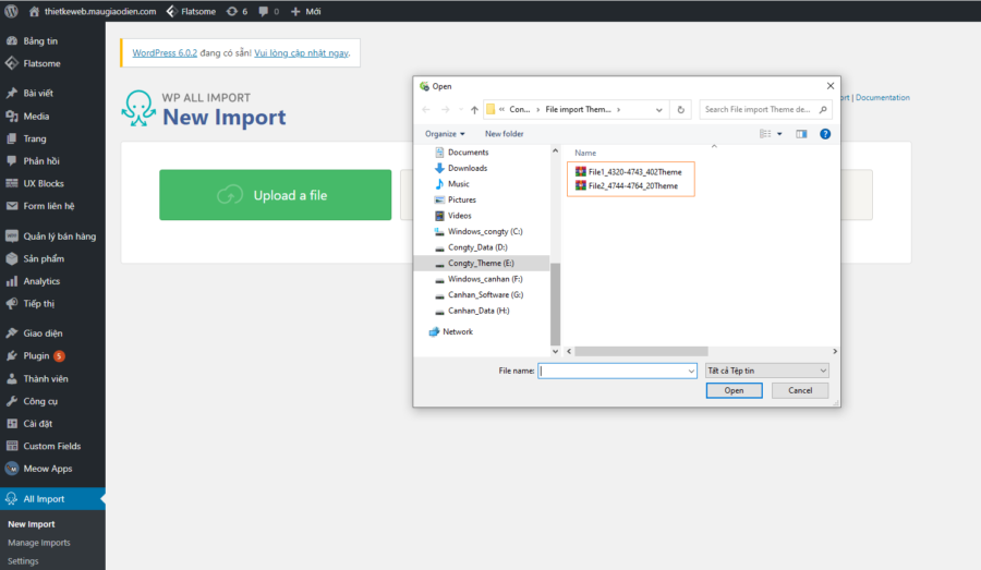 Hướng dẫn sử dụng plugin WP All Import Pro - ThemeWP.vn