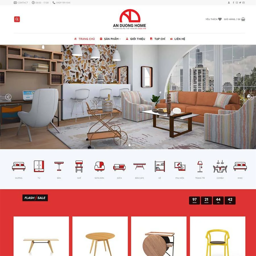Theme WordPress nội thất 25 giá rẻ Theme WordPress nội thất 25 giá rẻ