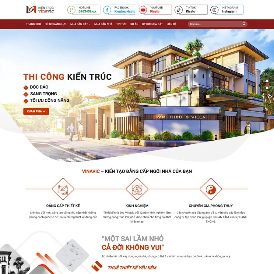 Theme WordPress kiến trúc 05 giá rẻ Theme WordPress kiến trúc 05 giá rẻ