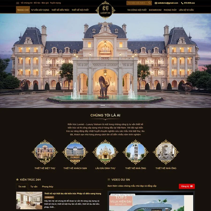 Theme WordPress kiến trúc 06