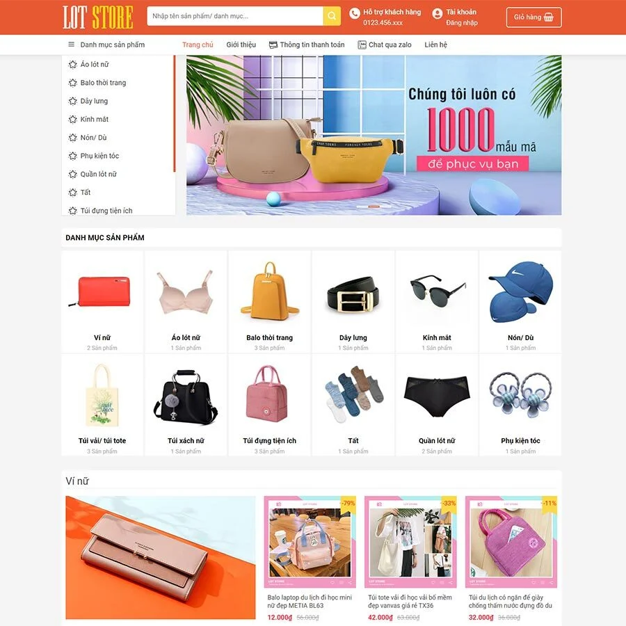 Theme WordPress thời trang 09