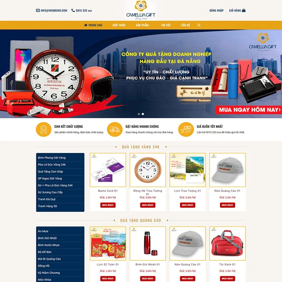 Theme WordPress quà tặng doanh nghiệp giá rẻ Theme WordPress quà tặng doanh nghiệp giá rẻ