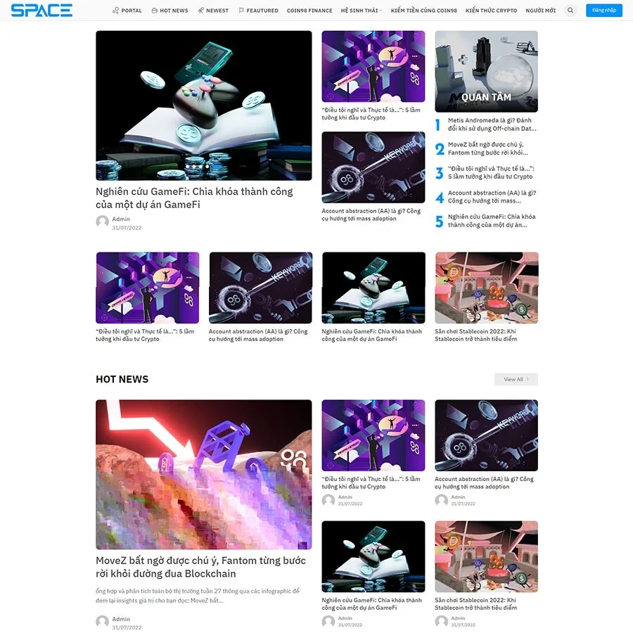 Theme WordPress tin tức bitcoin, crypto 02