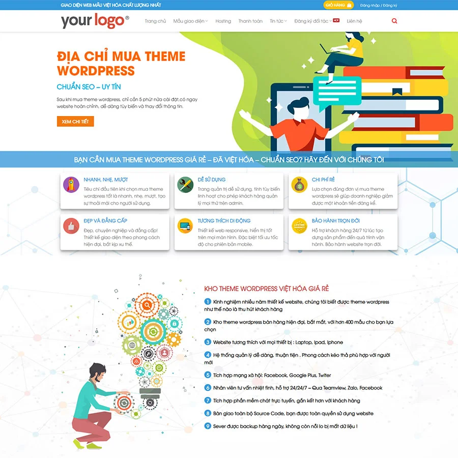 Theme WordPress bán theme, thiết kế website giá rẻ Theme WordPress bán theme, thiết kế website giá rẻ