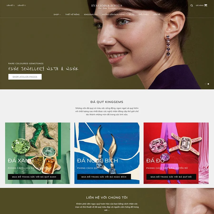Theme WordPress bán trang sức 02 giá rẻ Theme WordPress bán trang sức 02 giá rẻ