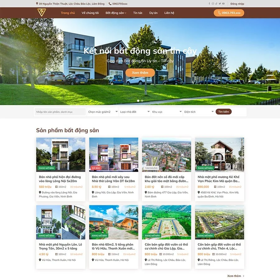 Theme WordPress bất động sản 36