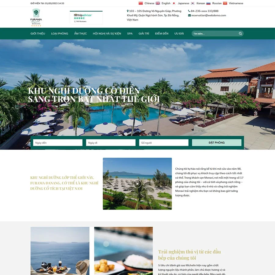 Theme WordPress khách sạn 06 giá rẻ Theme WordPress khách sạn 06 giá rẻ