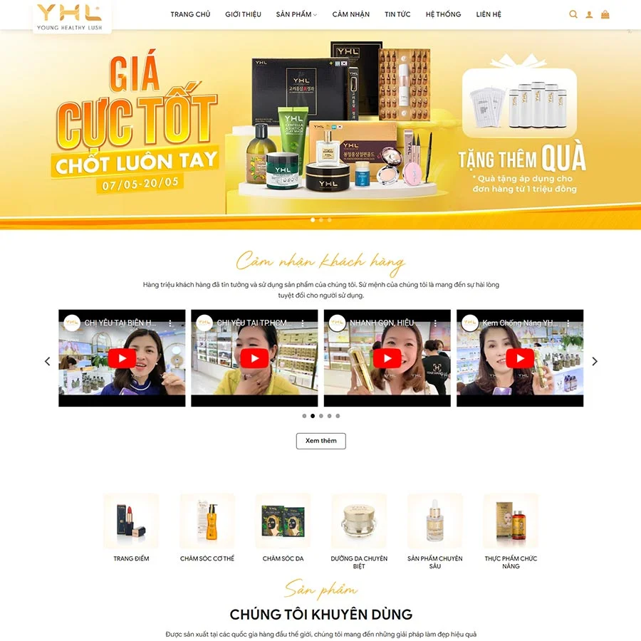 Theme WordPress mỹ phẩm 14 giá rẻ Theme WordPress mỹ phẩm 14 giá rẻ