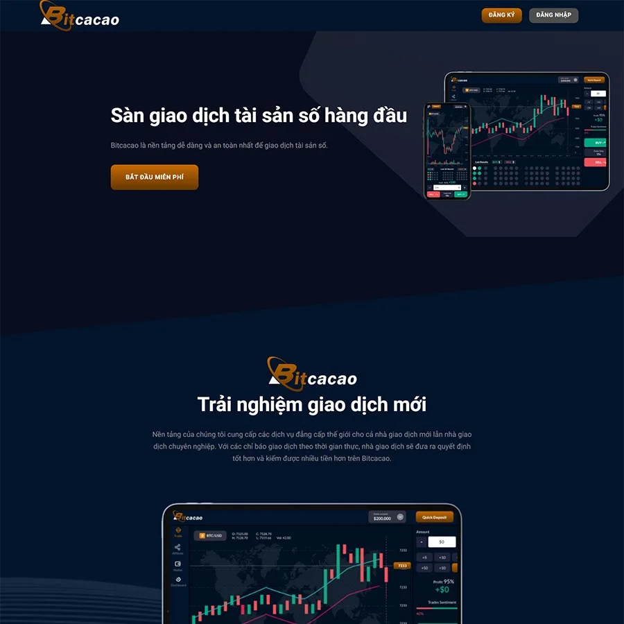 Theme WordPress giới thiệu sàn giao dịch BO giá rẻ Theme WordPress giới thiệu sàn giao dịch BO giá rẻ