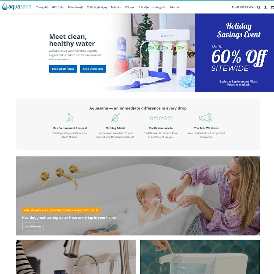 Theme WordPress bán máy lọc nước 05 giá rẻ Theme WordPress bán máy lọc nước 05 giá rẻ