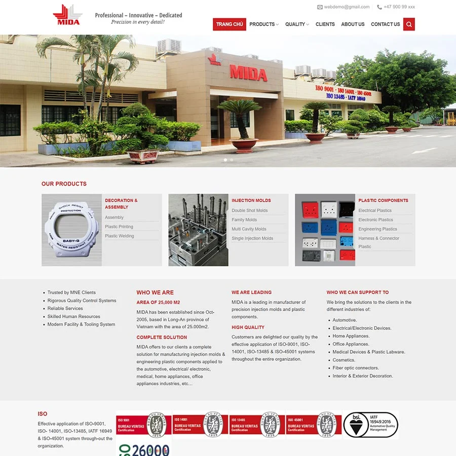 Theme WordPress công ty sản xuất linh kiện giá rẻ Theme WordPress công ty sản xuất linh kiện giá rẻ