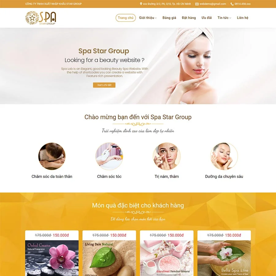 Theme WordPress Spa, làm đẹp 11 giá rẻ Theme WordPress Spa, làm đẹp 11 giá rẻ