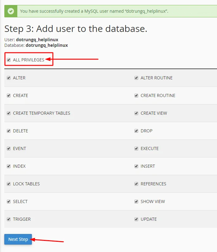 Cách tạo MySQL Database trên Hosting cPanel
