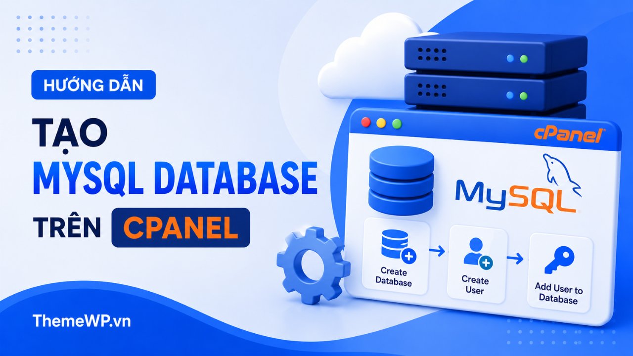 Cách tạo MySQL Database trên Hosting cPanel - ThemeWP.vn