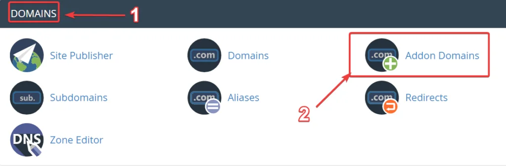 Cách thêm Addon Domains trên Hosting cPanel.