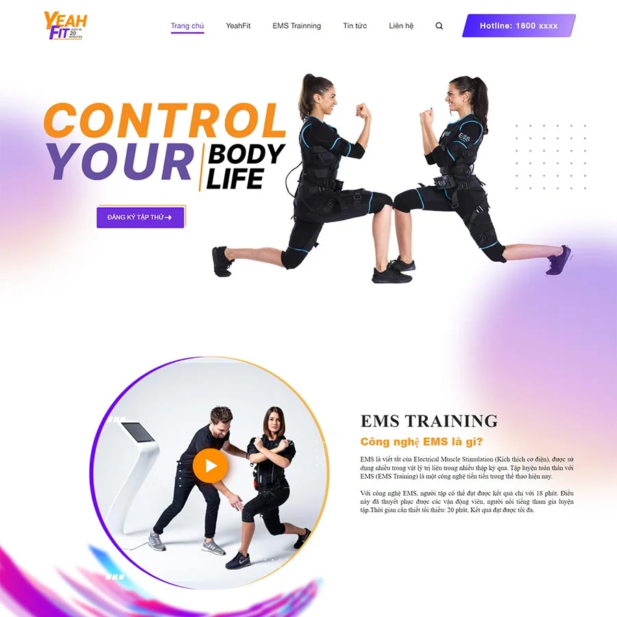 Theme WordPress trung tâm thể hình – phòng tập gym 02 giá rẻ Theme WordPress trung tâm thể hình – phòng tập gym 02 giá rẻ