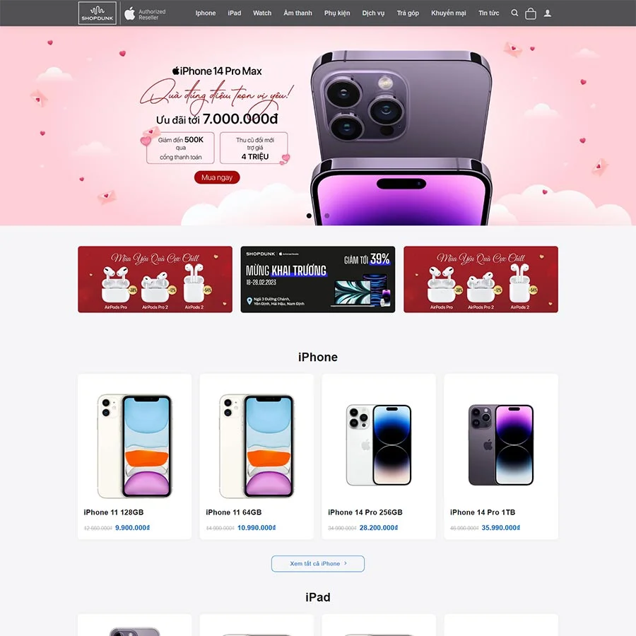 Theme WordPress bán điện thoại Iphone 03 giá rẻ Theme WordPress bán điện thoại Iphone 03 giá rẻ