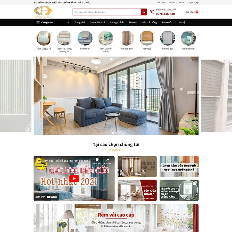 Theme WordPress bán rèm cửa 03 giá rẻ Theme WordPress bán rèm cửa 03 giá rẻ
