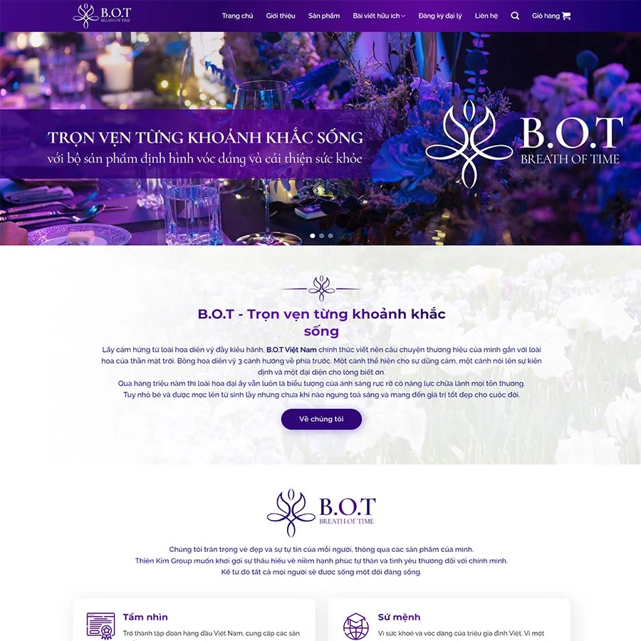 Theme WordPress thực phẩm chức năng 24