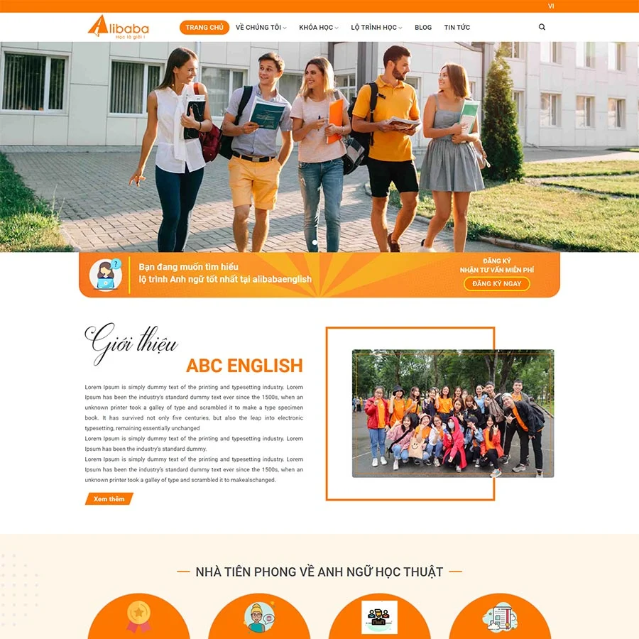 Theme WordPress trung tâm đào tạo anh ngữ 02 giá rẻ Theme WordPress trung tâm đào tạo anh ngữ 02 giá rẻ