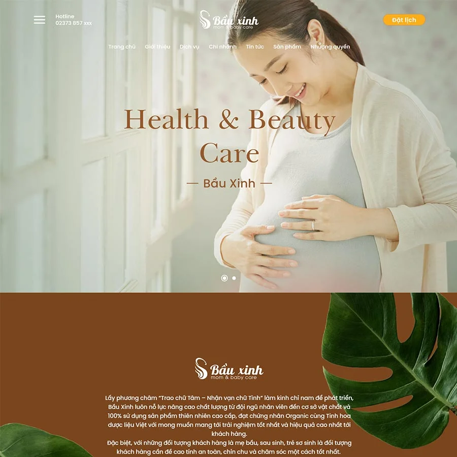 Theme WordPress dịch vụ chăm sóc mẹ và bé 02 giá rẻ Theme WordPress dịch vụ chăm sóc mẹ và bé 02 giá rẻ
