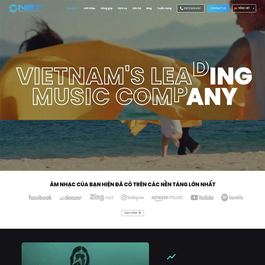 Theme WordPress công ty media, âm nhạc 02 giá rẻ Theme WordPress công ty media, âm nhạc 02 giá rẻ