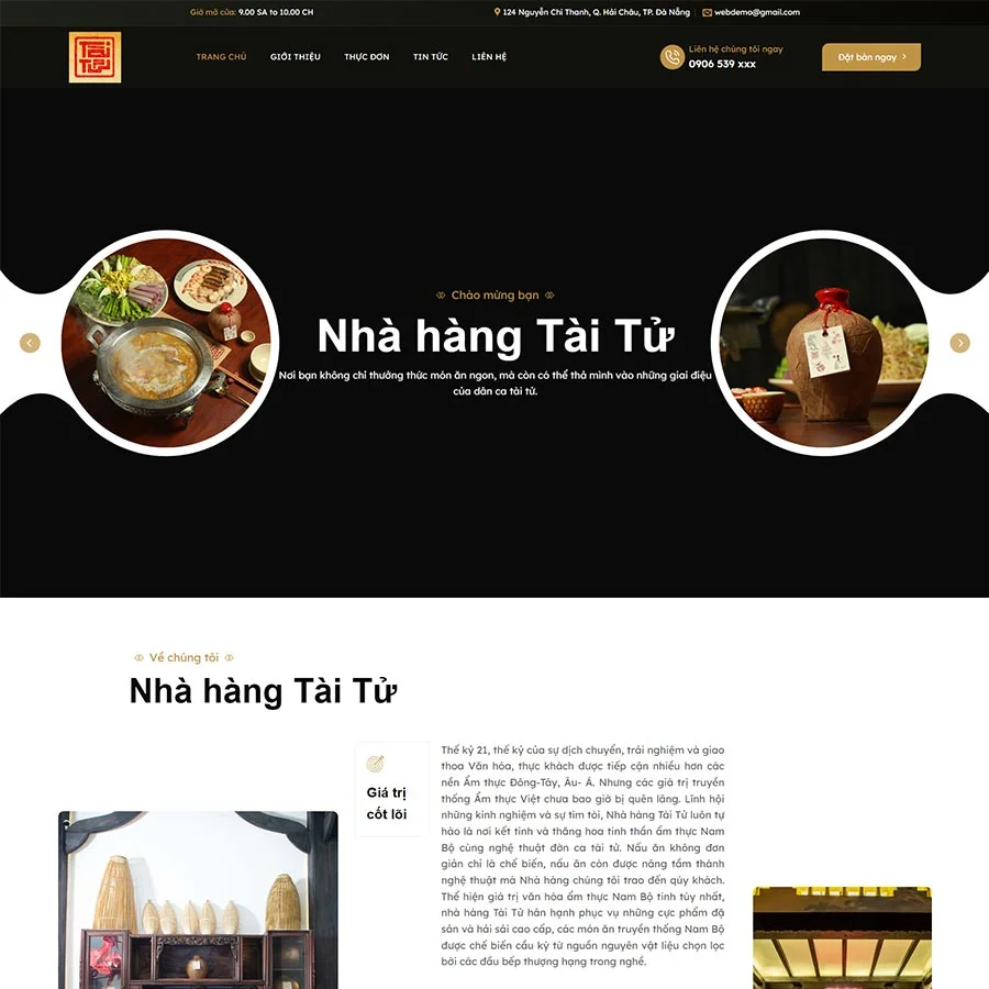 Theme WordPress nhà hàng 05 giá rẻ Theme WordPress nhà hàng 05 giá rẻ