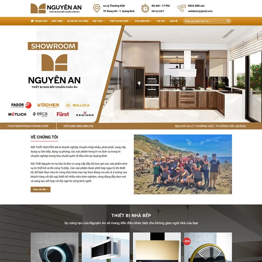 Theme WordPress thiết bị nhà bếp giá rẻ Theme WordPress thiết bị nhà bếp giá rẻ