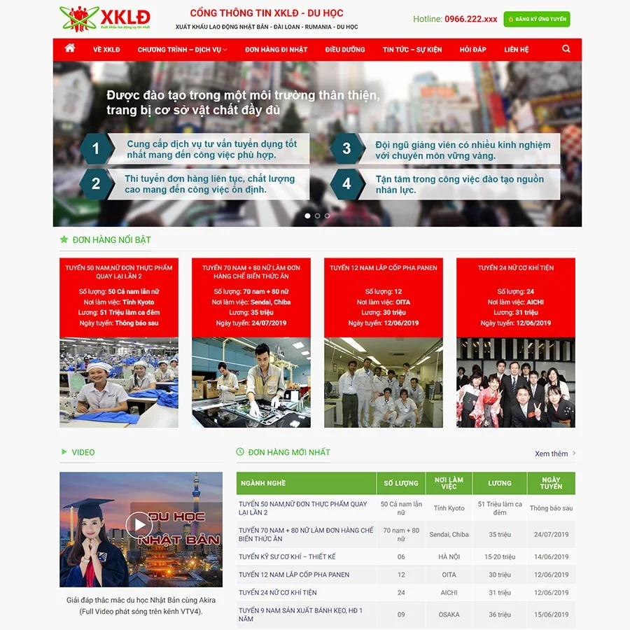 Theme WordPress xuất khẩu lao động 10 giá rẻ Theme WordPress xuất khẩu lao động 10 giá rẻ