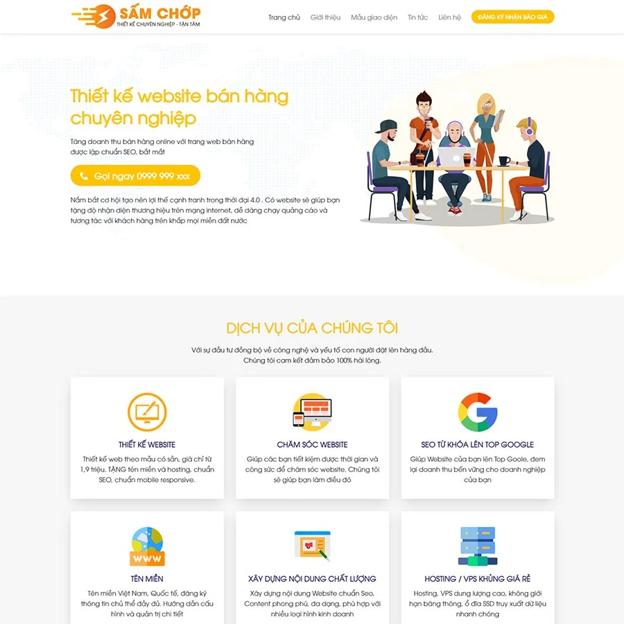 Theme WordPress công ty thiết kế website 08 giá rẻ Theme WordPress công ty thiết kế website 08 giá rẻ