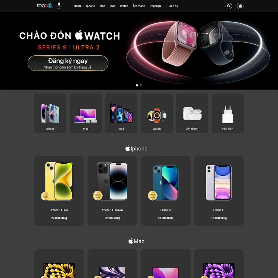 Theme WordPress bán điện thoại, phụ kiện giống TopZone 02 giá rẻ Theme WordPress bán điện thoại, phụ kiện giống TopZone 02 giá rẻ