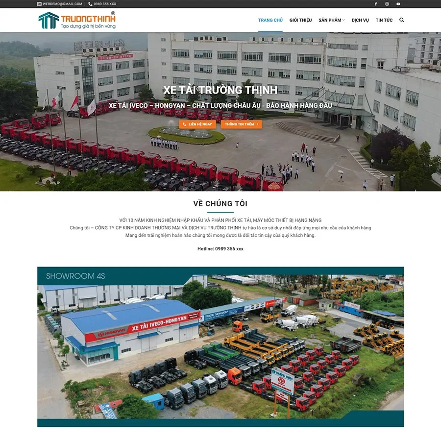 Theme WordPress bán xe tải 02 giá rẻ Theme WordPress bán xe tải 02 giá rẻ