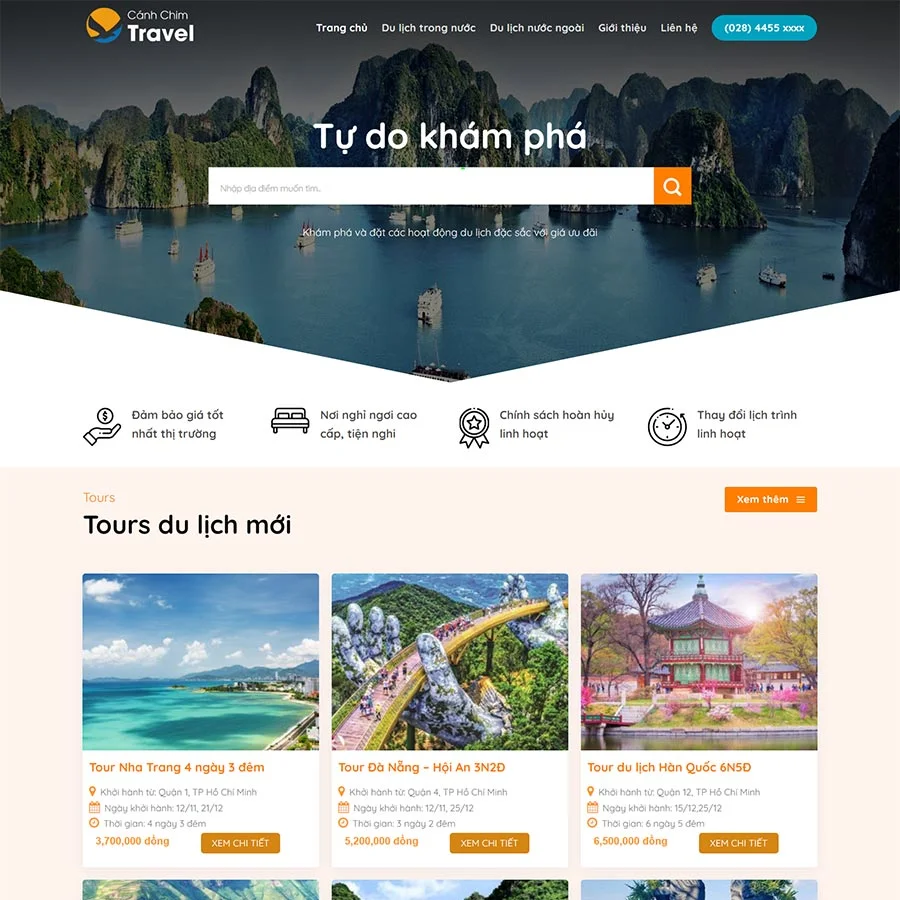 Theme WordPress du lịch 23 giá rẻ Theme WordPress du lịch 23 giá rẻ