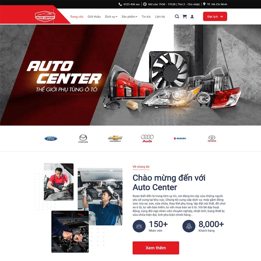 Theme WordPress gara sửa chữa, bảo dưỡng ô tô giá rẻ Theme WordPress gara sửa chữa, bảo dưỡng ô tô giá rẻ