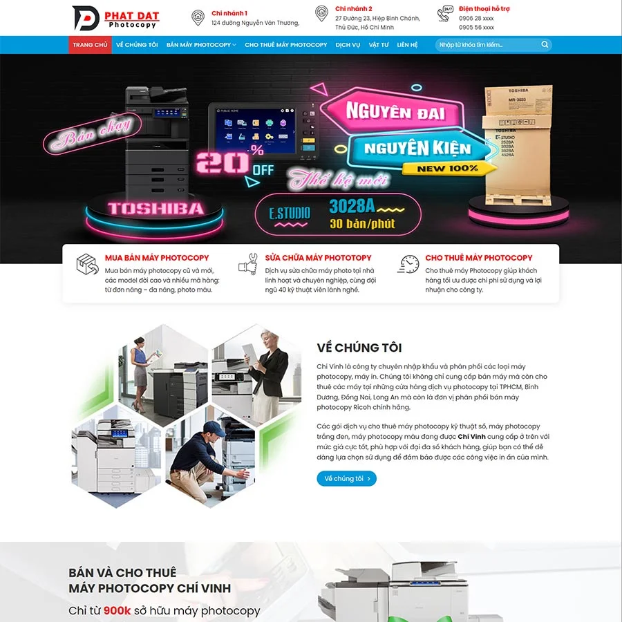 Theme WordPress bán và cho thuê máy Photocopy giá rẻ Theme WordPress bán và cho thuê máy Photocopy giá rẻ