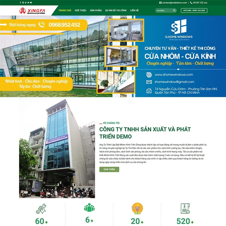 Theme WordPress công ty nhôm kính 05 giá rẻ Theme WordPress công ty nhôm kính 05 giá rẻ