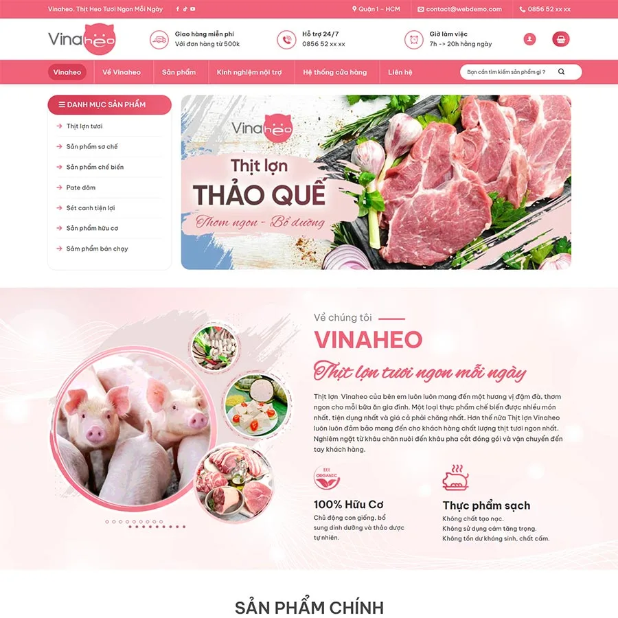 Theme WordPress thực phẩm sạch 30 giá rẻ Theme WordPress thực phẩm sạch 30 giá rẻ