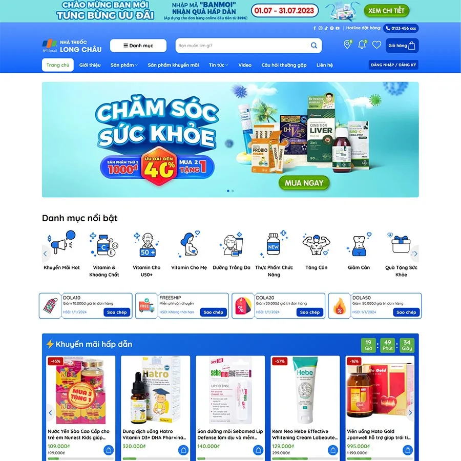 Theme WordPress nhà thuốc 07 giá rẻ Theme WordPress nhà thuốc 07 giá rẻ