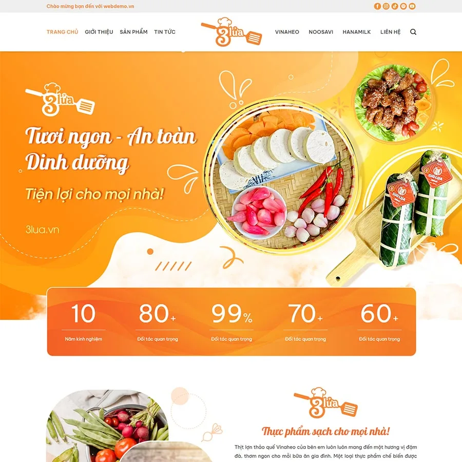 Theme WordPress thực phẩm sạch 29 giá rẻ Theme WordPress thực phẩm sạch 29 giá rẻ