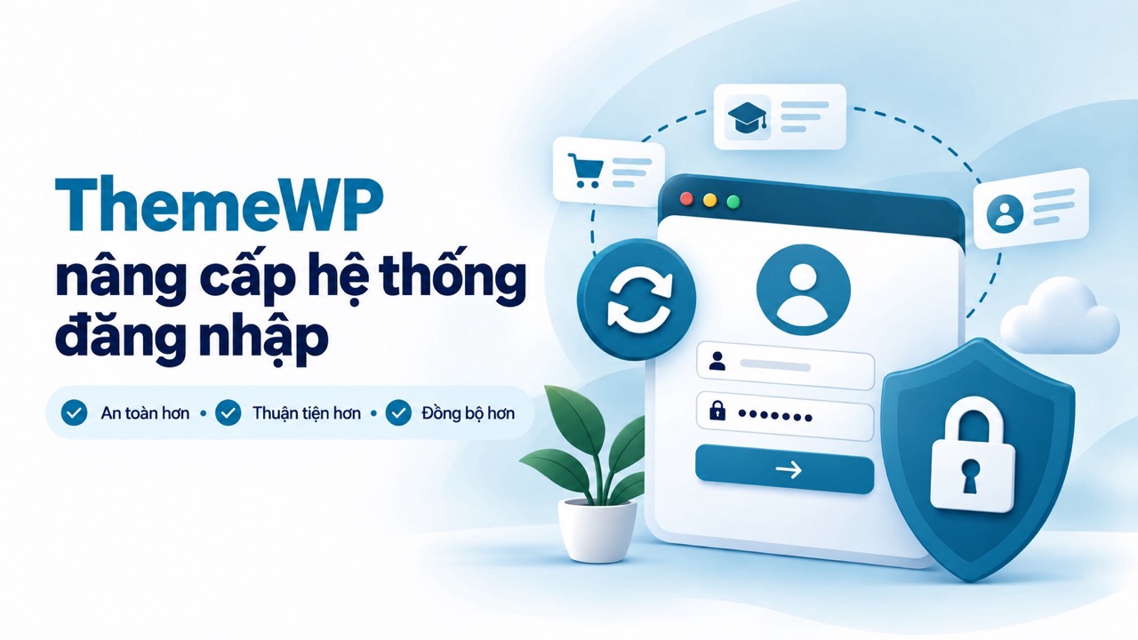 ThemeWP nâng cấp hệ thống đăng nhập